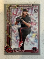 2025 Topps Holiday Rhett Lowder #H104 Holiday Silver Glitter (RC)