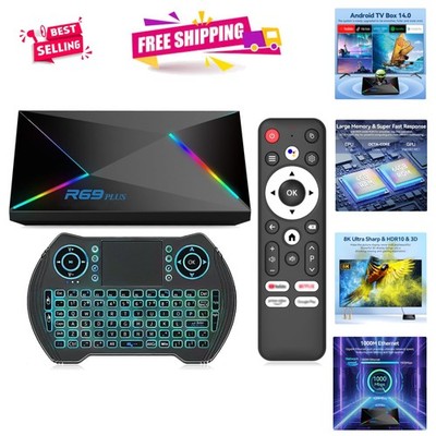 Allwinner H728 Octa-Core Android 14 TV Box - 4GB RAM, 64GB ROM, Bluetooth 5.0