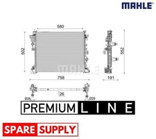 RADIATOR, ENGINE COOLING FOR ALFA ROMEO MAHLE CR 2598 000P