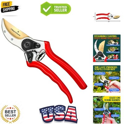 ClassicPRO 8.5'' Professional  Titanium Bypass Pruning Shears - Use As Pruners...