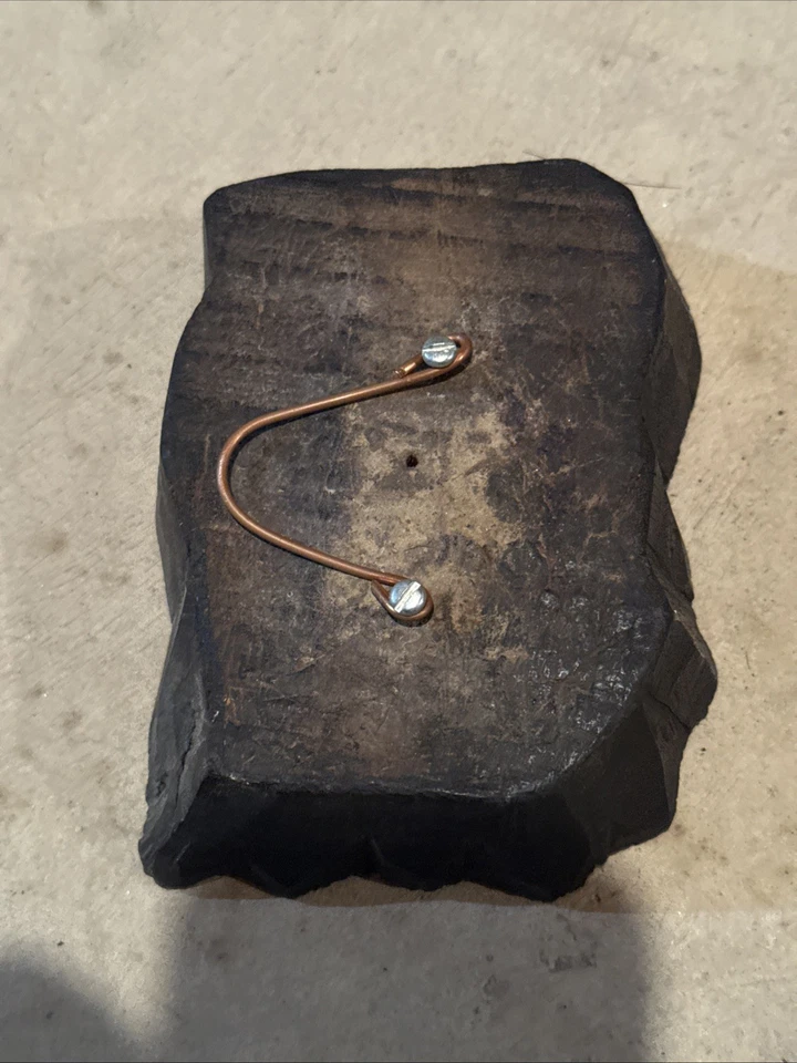 "Bloque de impresión de madera vintage de 1900 tallado a mano 6"" x 4""" Foto 4 de 4