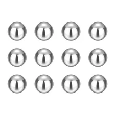 12pcs Precision Balls 1/2" Diameter G25 Solid Chrome Steel Bearing Balls