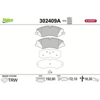 Valeo 302409A Bremsbelagsatz FüR Land Rover Discovery Range Defender Evoque VAN