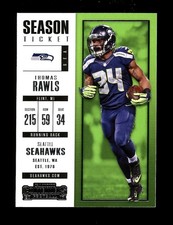 2017 Panini Contenders Season Ticket #59 Thomas Rawls Seattle Seahawks QTY