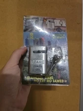 Sears Stainless Steel Push Lock 2 Keys No Cut No Saw Padlock Top Security. New. 