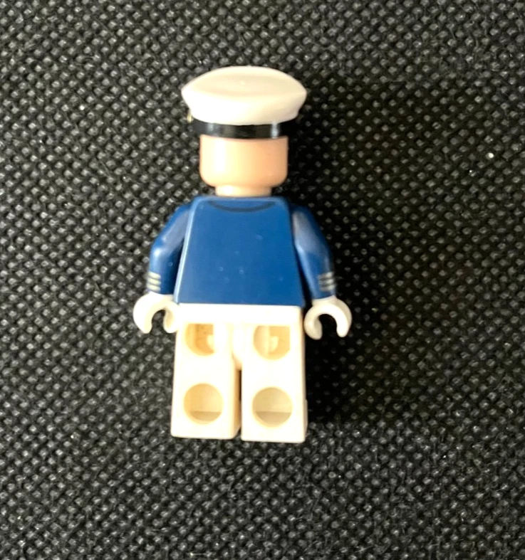 LEGO mini figure Navy Captain Minifigure - Image 2 of 3