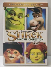 Shrek: 4-Movie Collection (4-Disc DVD Set, 2018) Dreamworks Anniversary Edition