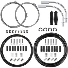 Bicycle Brake & Shift Cable Kit Universal Housing with End Caps O-Rings