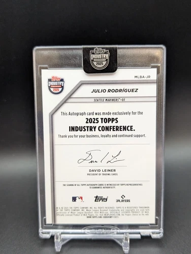 2025 Topps Industry Conference Julio Rodriguez Auto Gold /15 Mariners