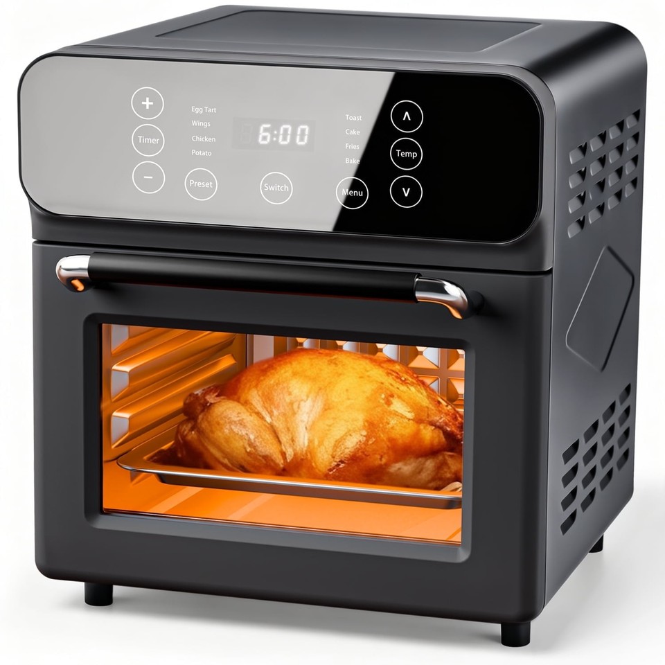 TINANA  YH-AF-13 10 QT Air Fryer Oven, 8 Preset Functions, LED Smart Touch