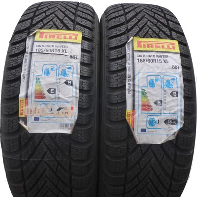 2 x PIRELLI 185/60 R15 88T XL Cinturato Winter Winterreifen 2019 VOLL