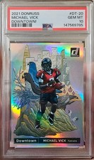 2021 Donruss Michael Vick #DT-20 Downtown! - PSA 10