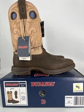 western boots Durango Rebel DDB0498 $169.00 Free Freight -brown Leather Square T