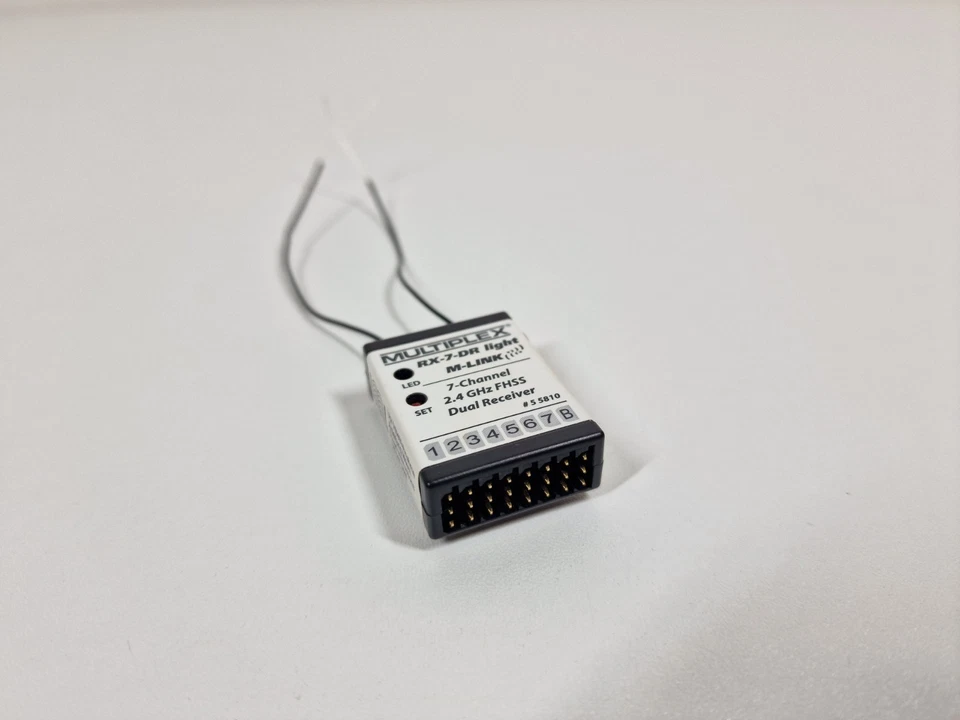 Multiplex RX-7-DR Light M-Link Empfänger 7-Kanal 2.4Ghz FSS Dual Reciever 55810 - Bild 3 von 4