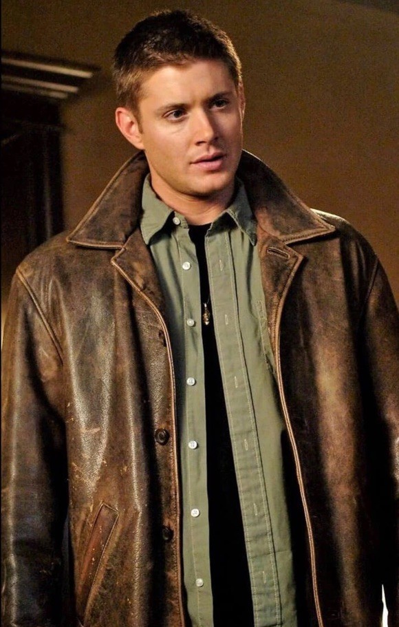 Rare Dean Winchester Supernatural Wilsons Leather Jacket Vintage Brown M - second product detail image