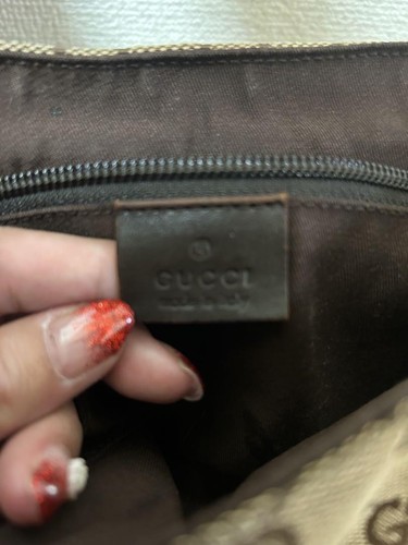 Auténtico bolso de hombro GUCCI GG 145858 001864 de lona beige F1006469 - Imagen 22 de 24