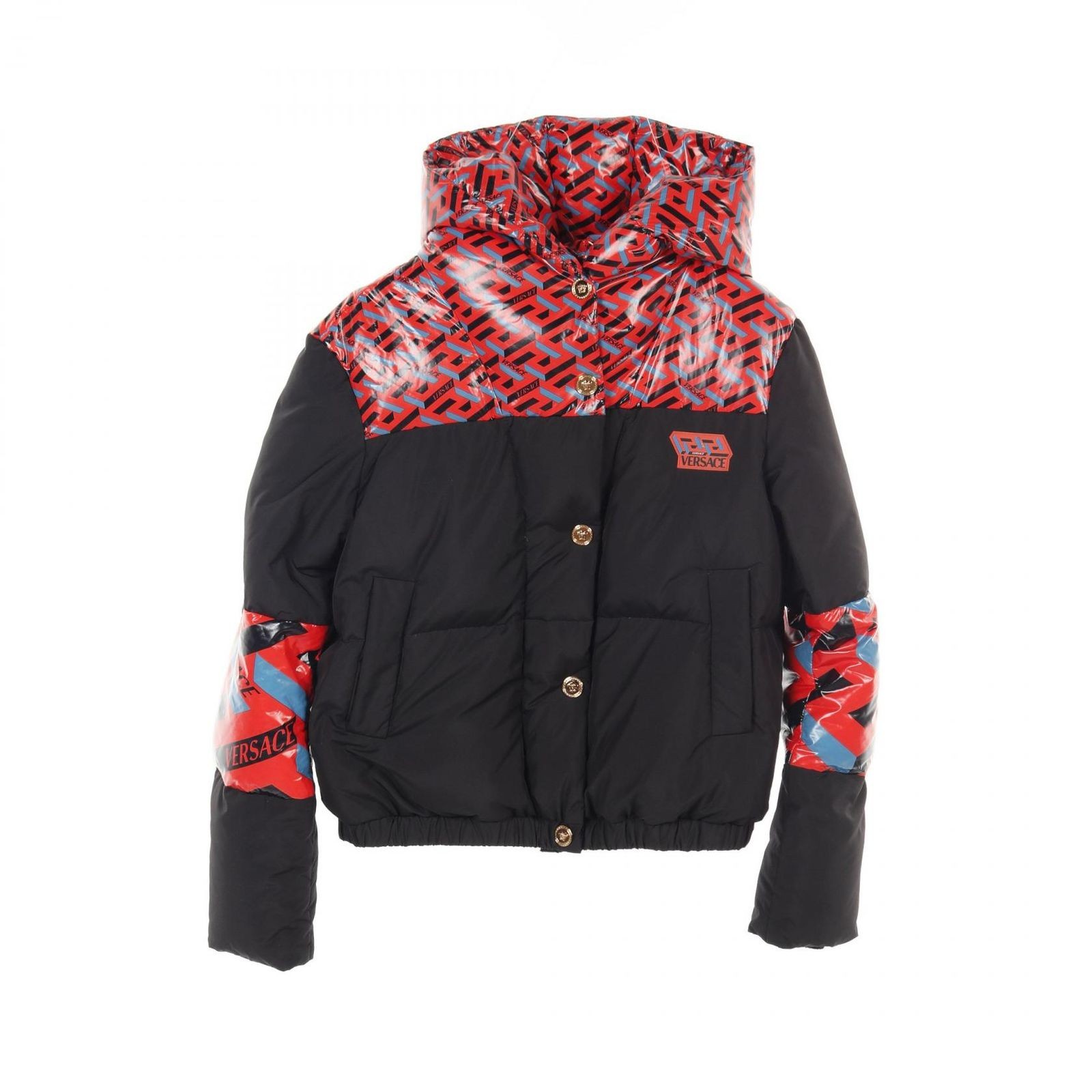 Versace VERSACE Down Jacket Medusa Button Nylon D… - image 1