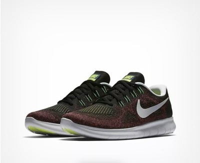 Nike Free RN Distance, Herren Laufschuhe Gr. 44,5, Rot/Neongrün ( 880839-005)