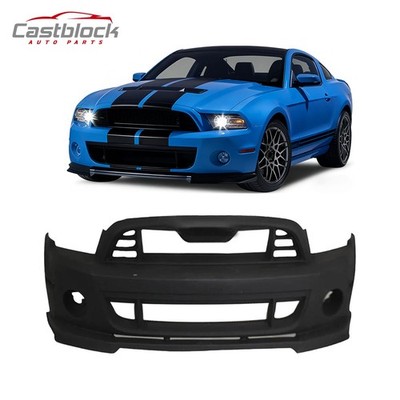 Fit 10~14 Ford Mustang Front Bumper Kit GT500 Style Conversion with Grille Lip