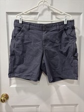 Carhartt Women s Carpenter Utility Shorts Size 14 Charcoal Gray Original Fit EUC