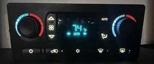 03-07 Classic Silverado Sierra Auto Heater Digital Climate Control WHITE LED