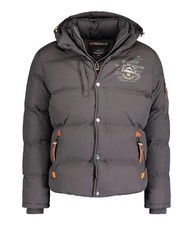 Geographical Norway Herren Jacke Daunenjacke Winterjacke Parka Grau gefüttert