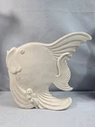 Vintage Royal Hickman Royal Haeger Fish On Waves Vase Nautical Ocean 1950s.  H