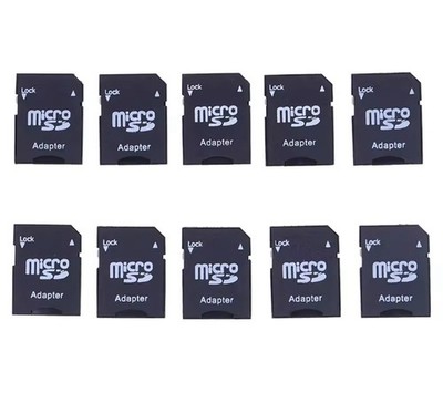 10pack Micro SD Adapter To SD HC SDHC Memory Card Adapter Reader New
