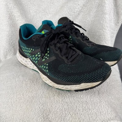 New Balance Mens 11.5  880v10 Fresh Foam Competition Running Shoes Black & Teal