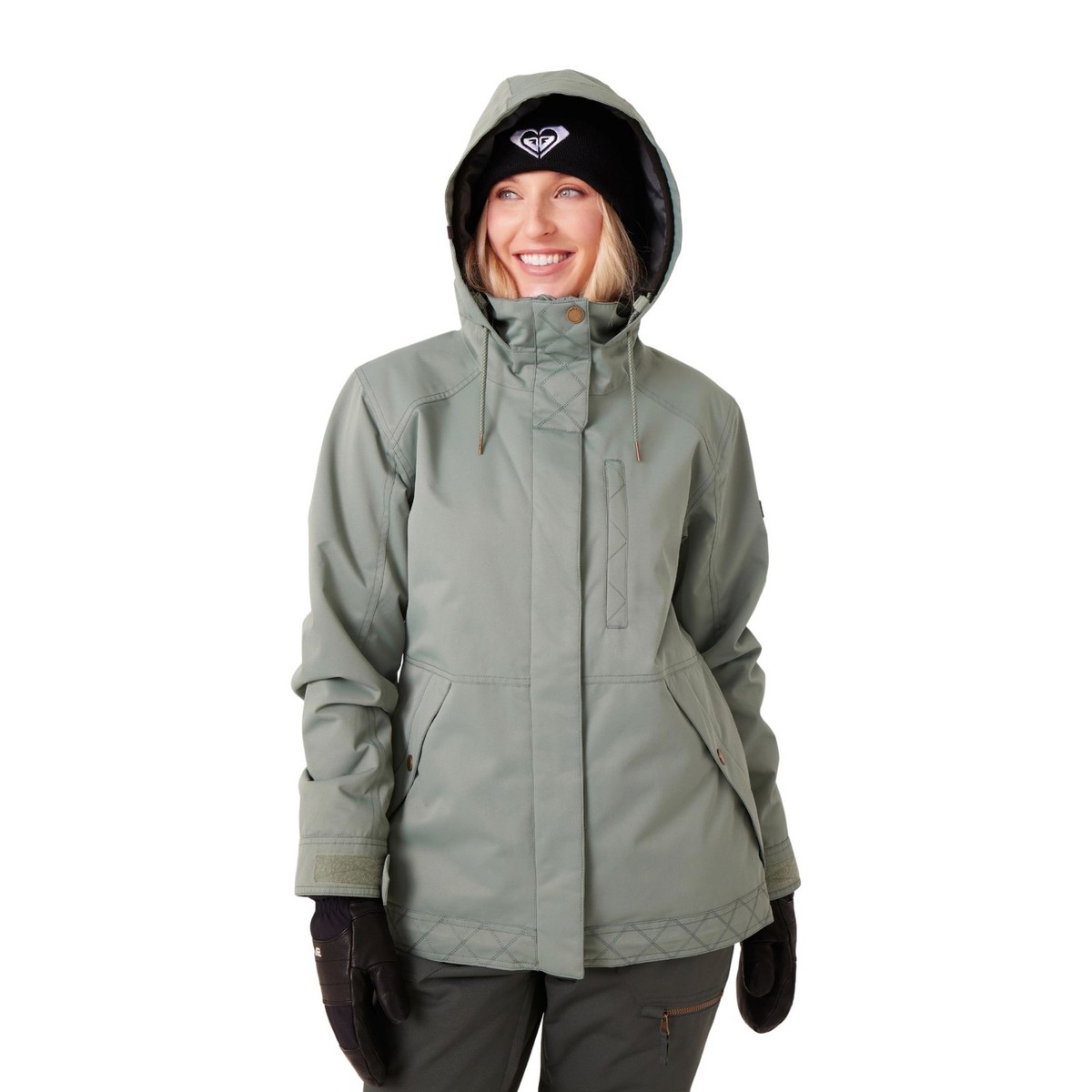 Roxy Billie Women's Winter Jacket, Sea Spray, Large