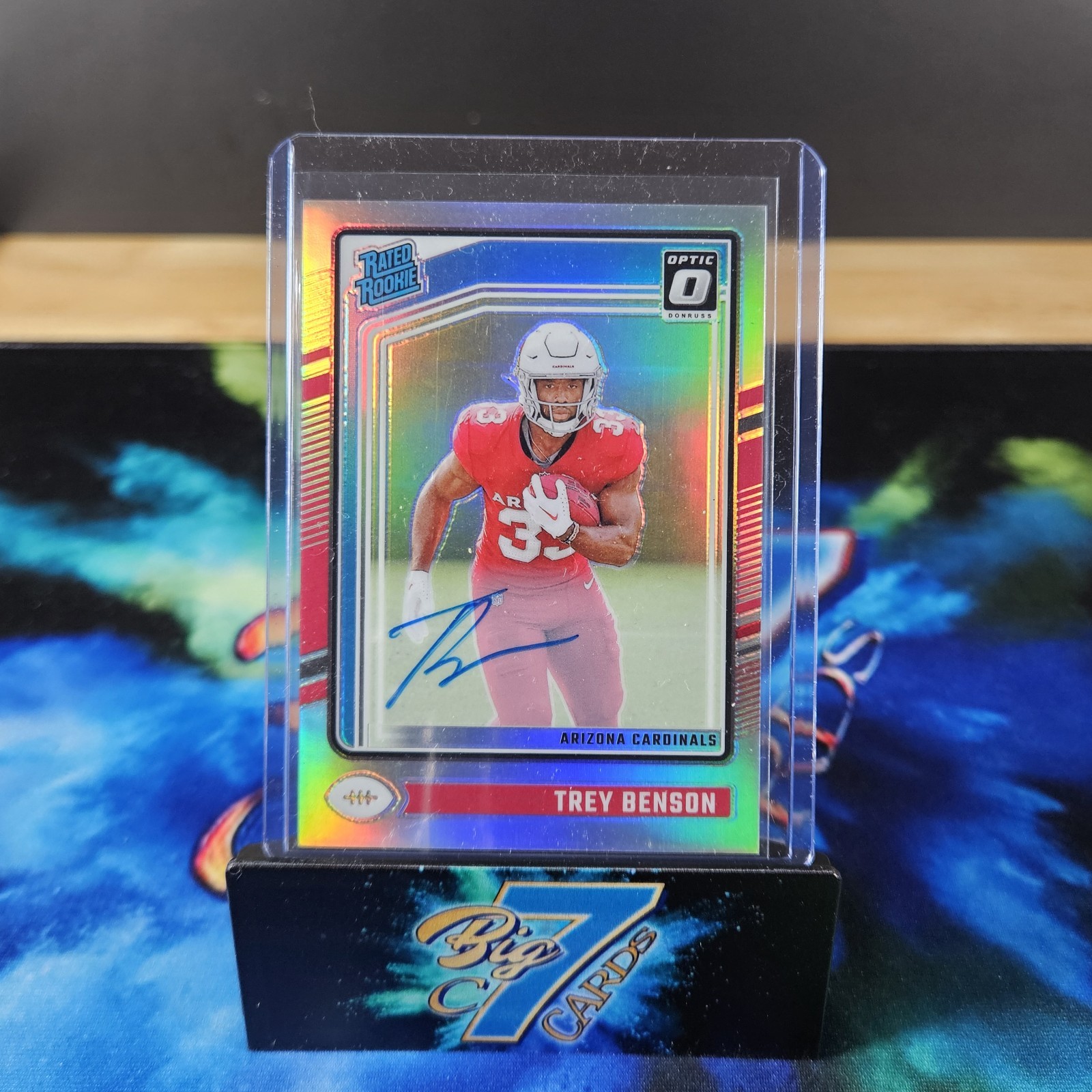 2024 Panini Donruss Optic Holo Rated Rookie (RC) Auto Trey Benson /150