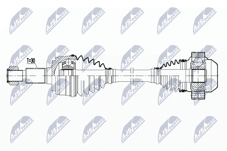 Nty Driveshaft For Porsche Cayenne 10- /Front,L=R - Image 6