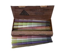 100 Rainbow Mix Colours Pre-Rolled Smoking Cones King Size 109MM With Filters