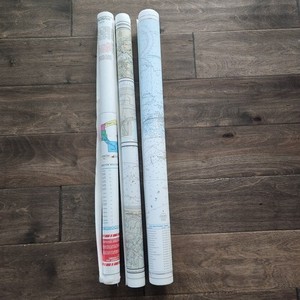 Set of 3, 2-sided, "Waterproof" Navigation/Nautical Florida Maps