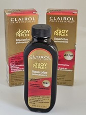 Clairol SOY4PLEX Liquicolor Permanente 4RRV Light Intense Red Violet LOT OF 2 