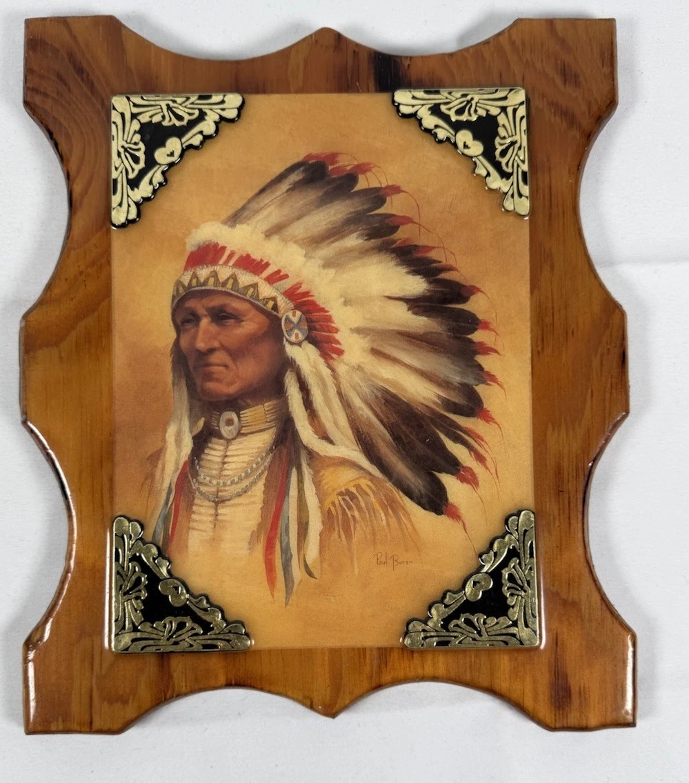 25+ Wooden Native American Home Décor Plaques & Signs for sale