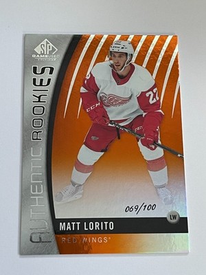 2017-18 Upper Deck SP Game Used Matt Lorito Orange Rainbow Rookie /100 #166