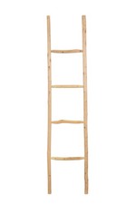 Biscottini Scala Portasciugamani Bagno Legno Naturale 37x4x170 Design Vintage