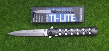 Cold Steel 4" Ti-Lite Spear Point Plain Edge Blade, S35VN Steel, Black - 26B4