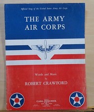 The Army Air Corps - 1939 sheet music - official song US Army Air Corps