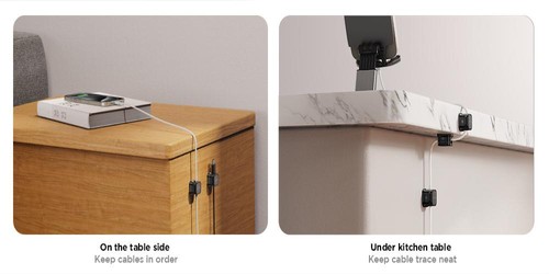 Joyroom Magnetic Cable Clips Cable Smooth Adjustable Cord Holder Under Desk Cabl - Photo 11/28
