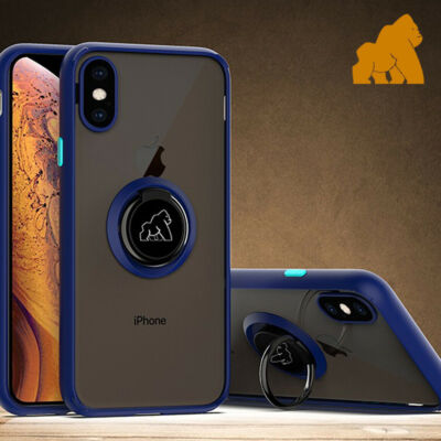 iPhone 11 Pro Max Gorilla Hülle Finger Ring Ständer Stoßfest Schutz Neu
