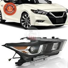 Fit 2016-2018 Nissan Maxima S SL SV Halogen Headlight w/ LED DRL Right Side RH