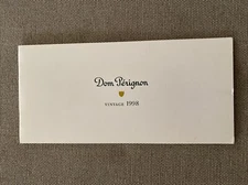 Dom Perignon Vintage 1998 MOET ET CHANDON  Original Pamphlet 12 Pages, 3.5x8”.