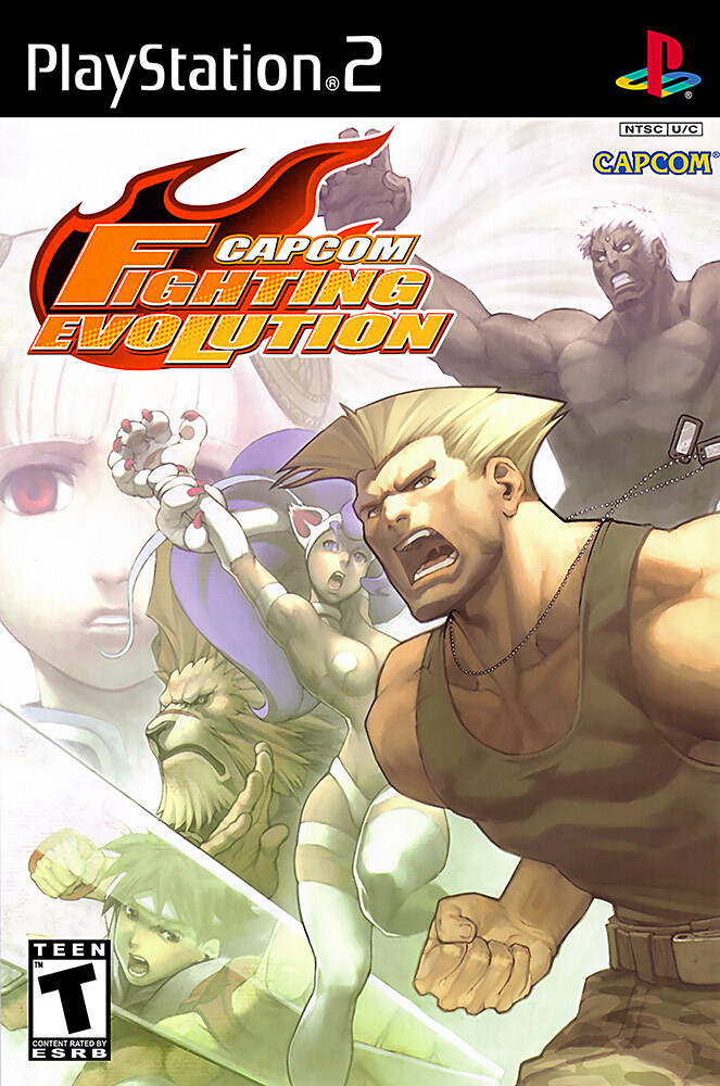 Capcom Fighting Evolution PS2 BOX ART Premium POSTER MADE IN USA