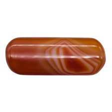 Red Orange Sardonyx Pendant Bead  41x16x7mm  1 Bead 