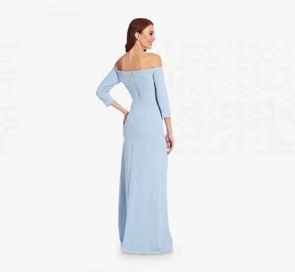 Adrianna papell cascade ruffle evening dress top