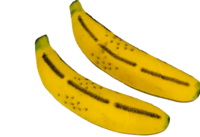 MULTIPLYING SPONGE BANANAS 2 Foam Magic Trick Clown Fruit Funny