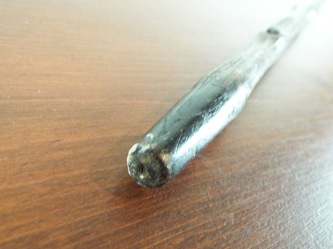 Vintage Carved Wooden Walking Stick Cane Natural Grai… Gem