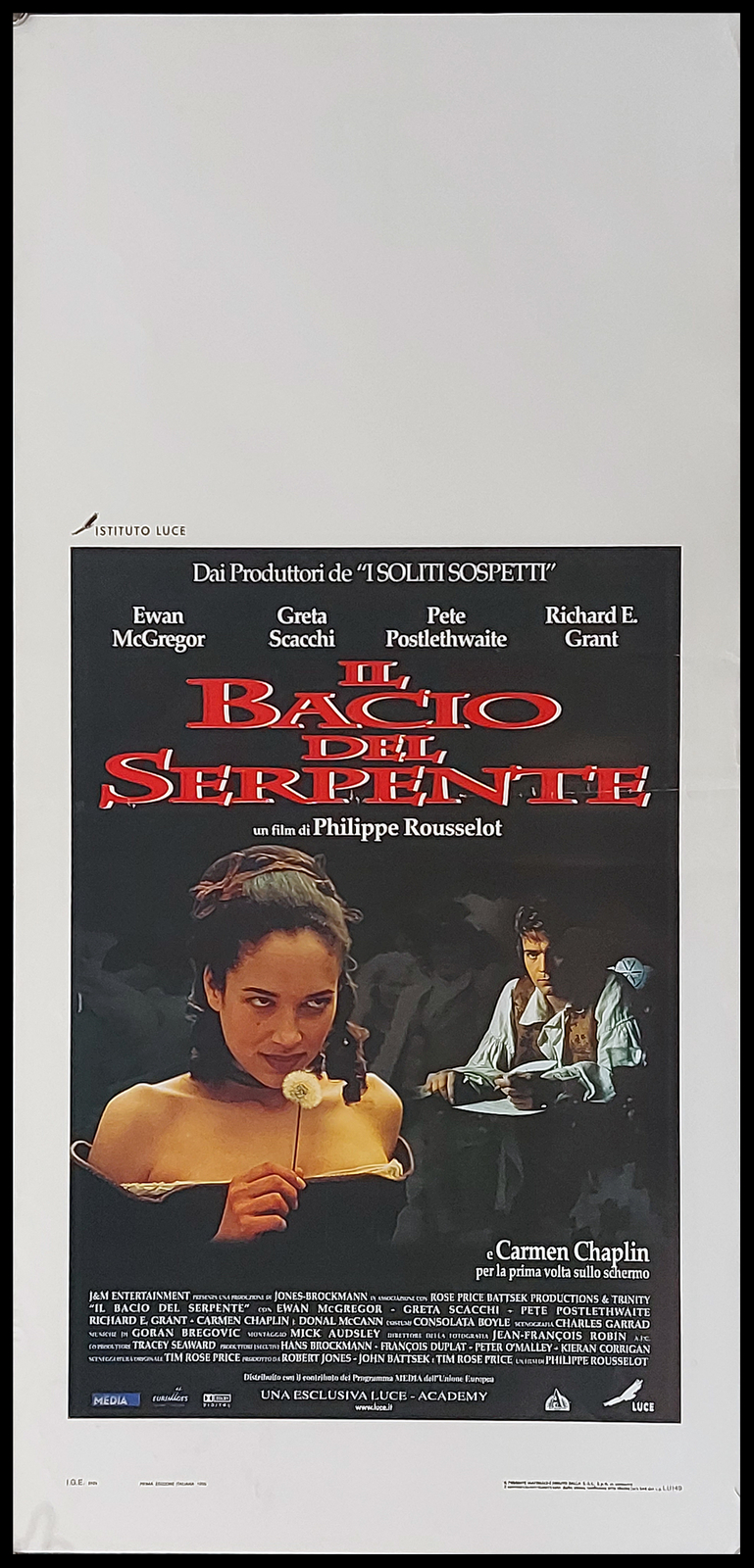 Locandina originale film Il bacio del serpente (1997) - Regia di Philippe Rousselot